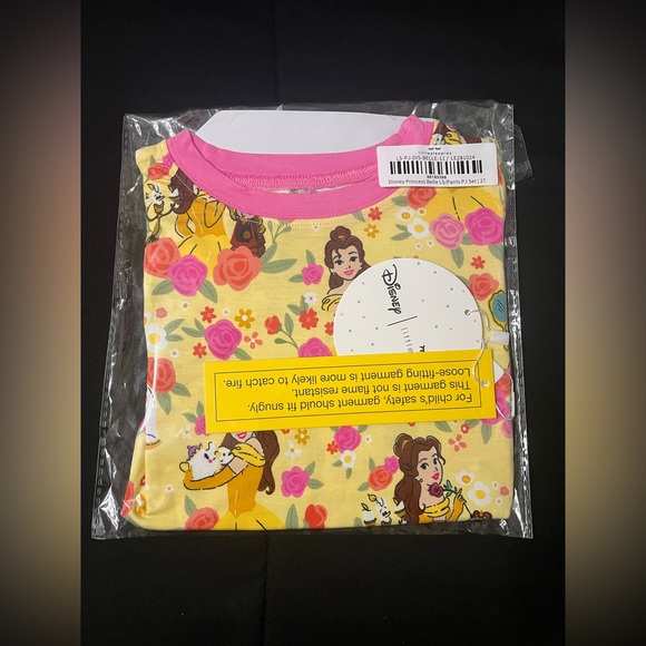 Little Sleepies Disney - Princess Belle Pants Two-Piece Pajama Set Size 2T NWT - Picture 1 of 2